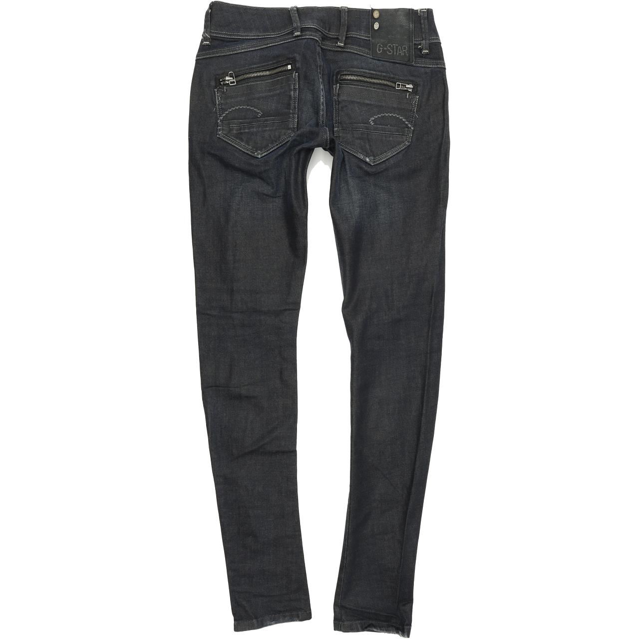 G-Star Fender Women Blue Skinny Slim Stretch Jeans W27 L32