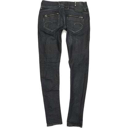 G-Star Fender Women Blue Skinny Slim Stretch Jeans W27 L32
