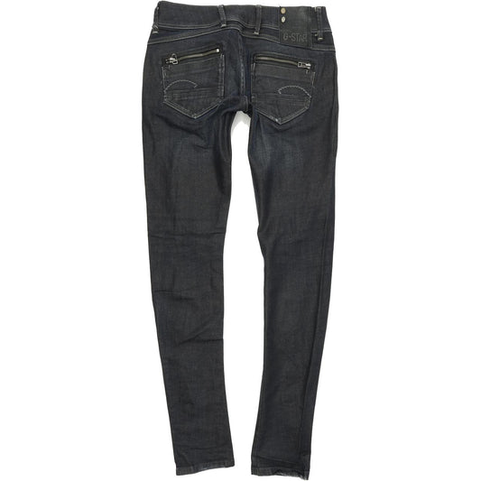G-Star Fender Women Blue Skinny Slim Stretch Jeans W27 L32