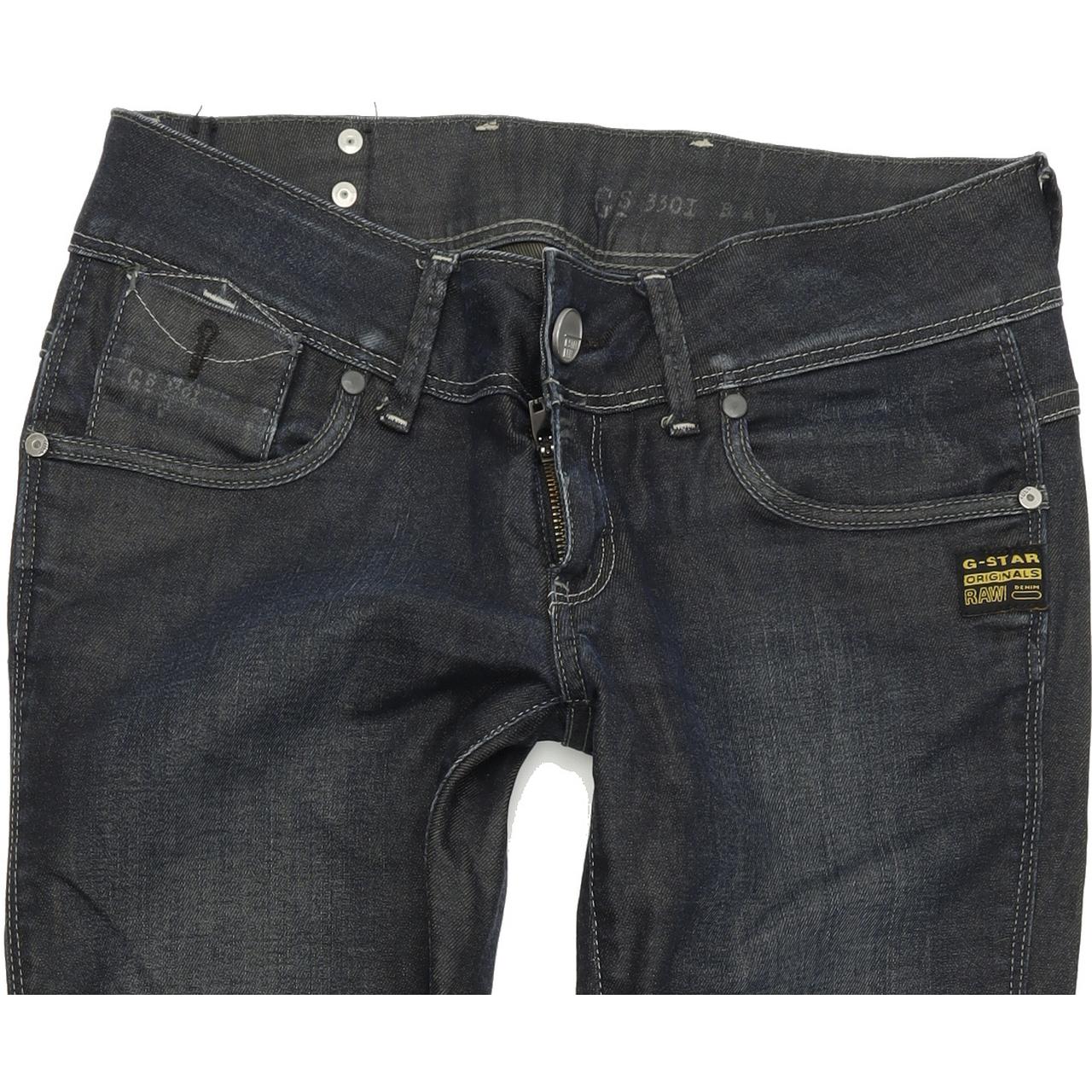G-Star Fender Women Blue Skinny Slim Stretch Jeans W27 L32