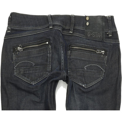 G-Star Fender Women Blue Skinny Slim Stretch Jeans W27 L32