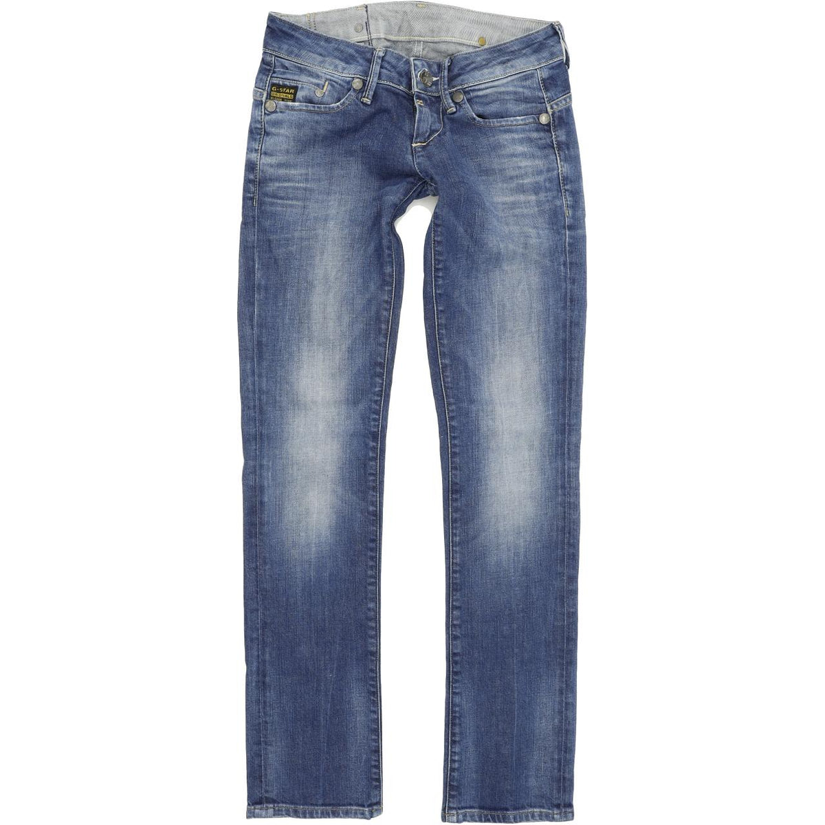 G-Star Midge Women Blue Straight Regular Stretch Jeans W25 L32