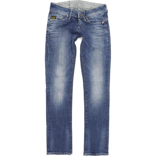 G-Star Midge Women Blue Straight Regular Stretch Jeans W25 L32