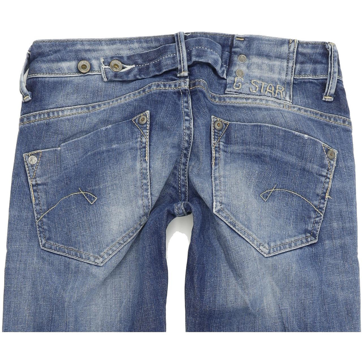 G-Star Midge Women Blue Straight Regular Stretch Jeans W25 L32