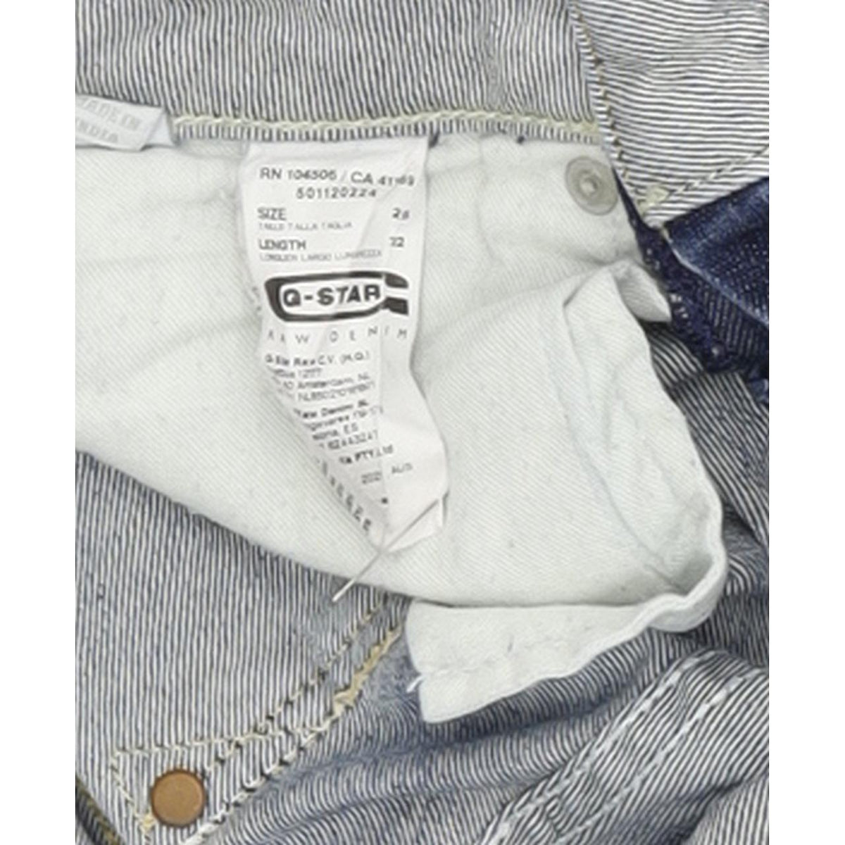G-Star Midge Women Blue Straight Regular Stretch Jeans W25 L32