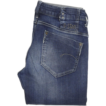 G-Star Women Blue Skinny Slim Stretch Jeans W32 L31