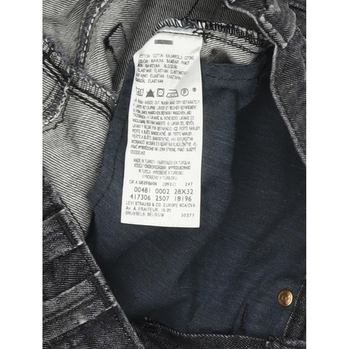 Levi's 481 Women Charcoal Skinny Slim Stretch Jeans W28 L32
