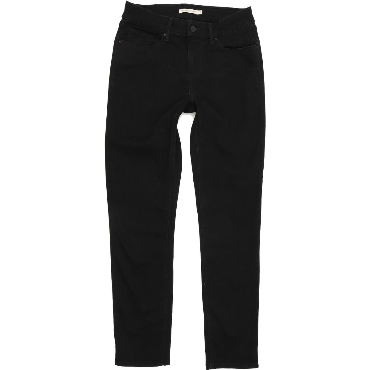 Levi's Classic Mid Rise Women Black Skinny Slim Stretch Jeans W28 L30