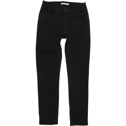 Levi's Classic Mid Rise Women Black Skinny Slim Stretch Jeans W28 L30