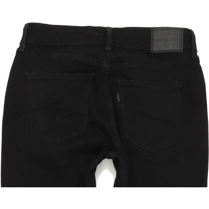 Levi's Classic Mid Rise Women Black Skinny Slim Stretch Jeans W28 L30