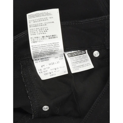 Levi's Classic Mid Rise Women Black Skinny Slim Stretch Jeans W28 L30