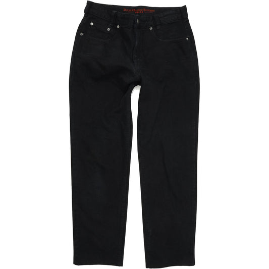 Joker Double Saddle Stitched Men Black Straight Regular Jeans W33 L31