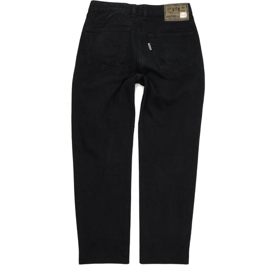Joker Double Saddle Stitched Men Black Straight Regular Jeans W33 L31
