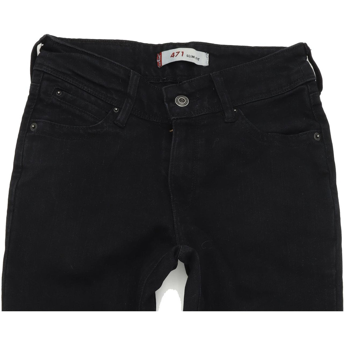 Levi's 471 Women Black Skinny Slim Jeans W26 L34