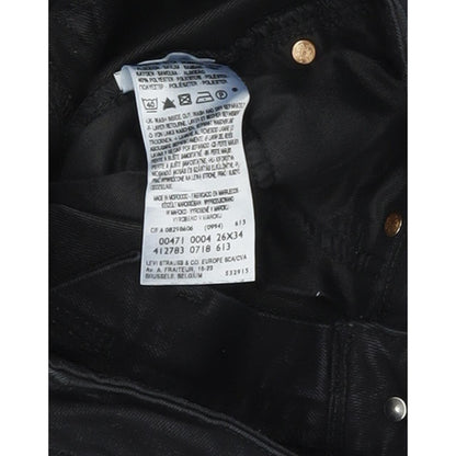 Levi's 471 Women Black Skinny Slim Jeans W26 L34