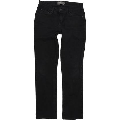 Levi's Demi Curve Women Black Straight Regular Stretch Jeans W28 L30