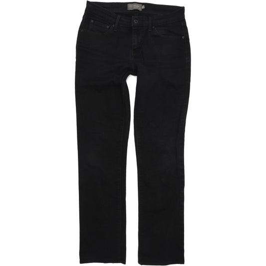 Levi's Demi Curve Women Black Straight Regular Stretch Jeans W28 L30
