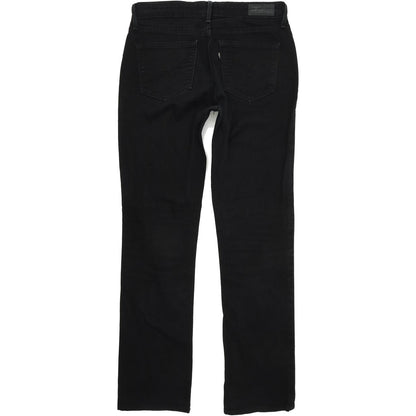 Levi's Demi Curve Women Black Straight Regular Stretch Jeans W28 L30