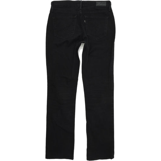 Levi's Demi Curve Women Black Straight Regular Stretch Jeans W28 L30