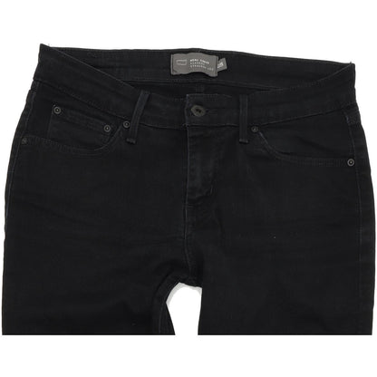 Levi's Demi Curve Women Black Straight Regular Stretch Jeans W28 L30
