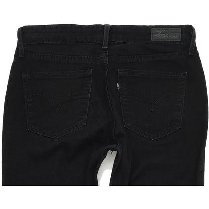 Levi's Demi Curve Women Black Straight Regular Stretch Jeans W28 L30