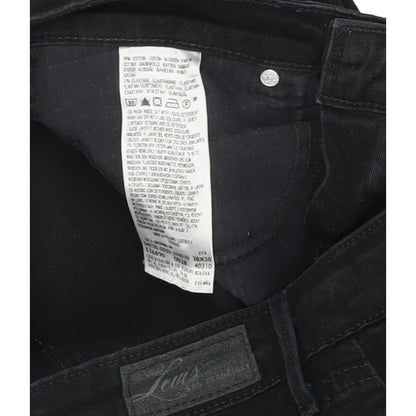 Levi's Demi Curve Women Black Straight Regular Stretch Jeans W28 L30