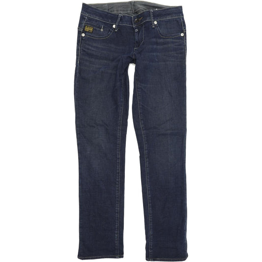 G-Star Midge Women Blue Straight Regular Stretch Jeans W30 L33