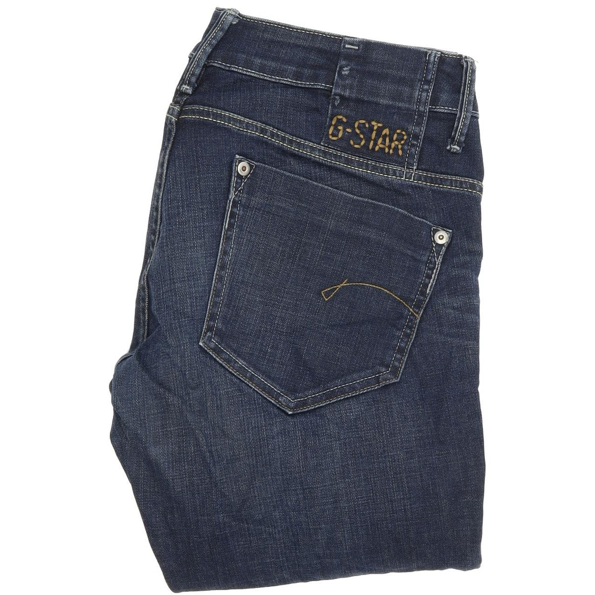 G-Star Midge Women Blue Straight Regular Stretch Jeans W30 L33