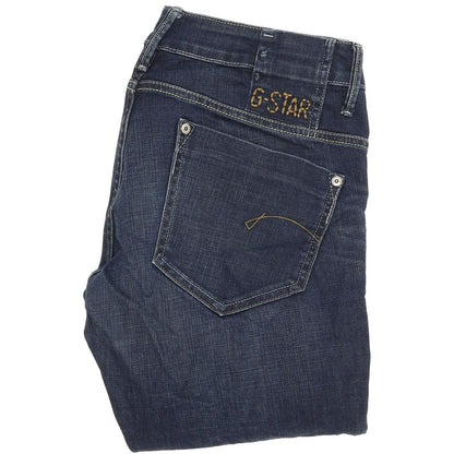 G-Star Midge Women Blue Straight Regular Stretch Jeans W30 L33