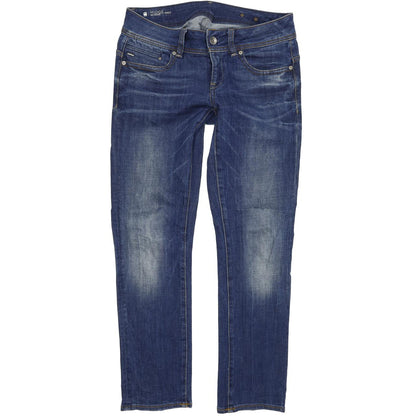 G-Star Midge Saddle Women Blue Straight Regular Stretch Jeans W29 L30