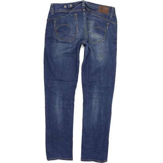 G-Star Midge Saddle Women Blue Straight Regular Stretch Jeans W29 L30