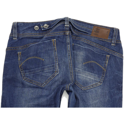 G-Star Midge Saddle Women Blue Straight Regular Stretch Jeans W29 L30