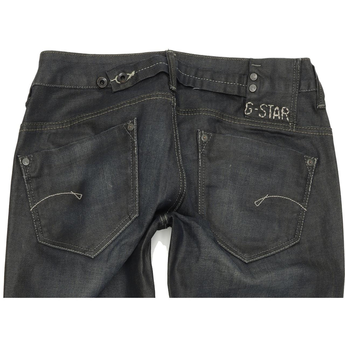 G-Star Midge Women Blue Straight Regular Stretch Jeans W30 L30