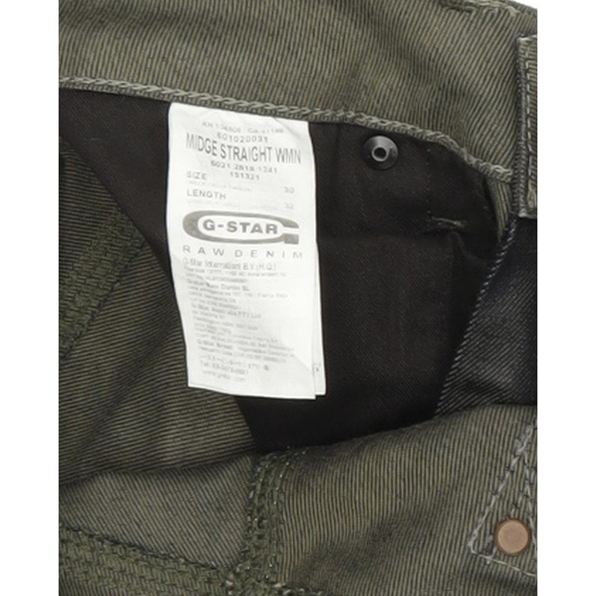 G-Star Midge Women Blue Straight Regular Stretch Jeans W30 L30