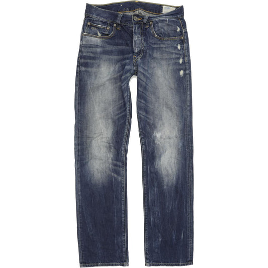 G-Star 3301 Men Blue Straight Regular Jeans W29 L32