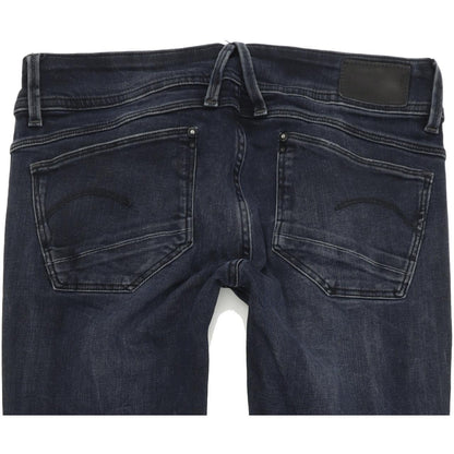 G-Star Lynn Mid Women Blue Skinny Slim Stretch Jeans W27 L32