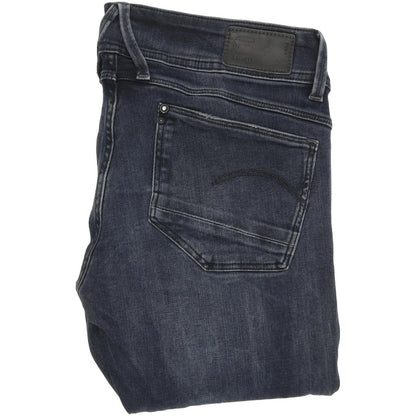 G-Star Lynn Mid Women Blue Skinny Slim Stretch Jeans W27 L32