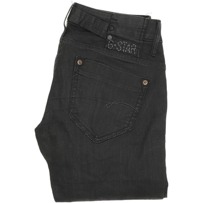 G-Star Midge Women Black Skinny Slim Stretch Jeans W28 L32