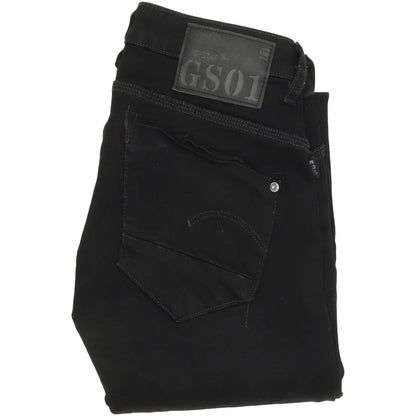 G-Star Radar Women Black Skinny Slim Stretch Jeans W26 L32