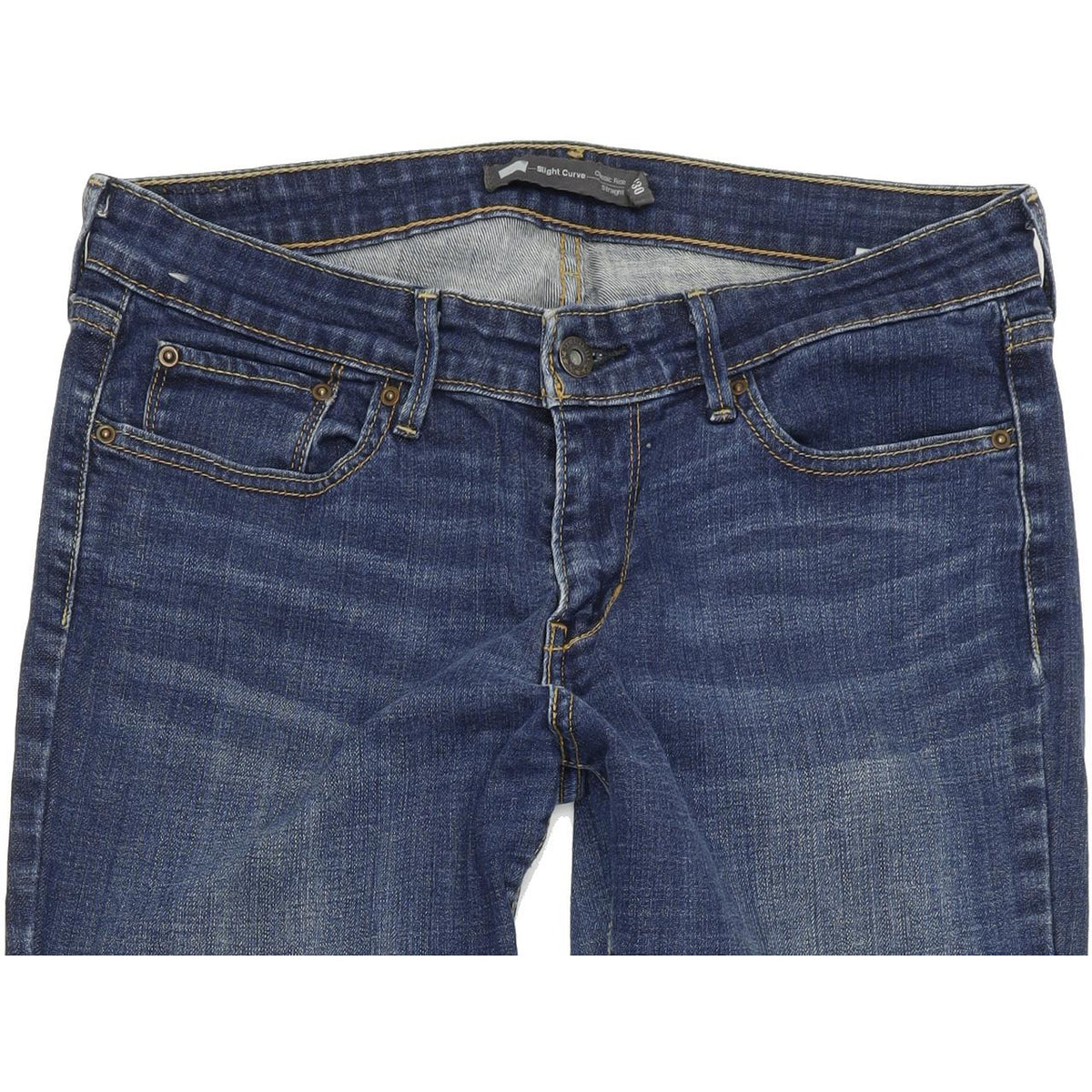 Levi's Slight Curve Women Blue Straight Regular Stretch Jeans W30 L34
