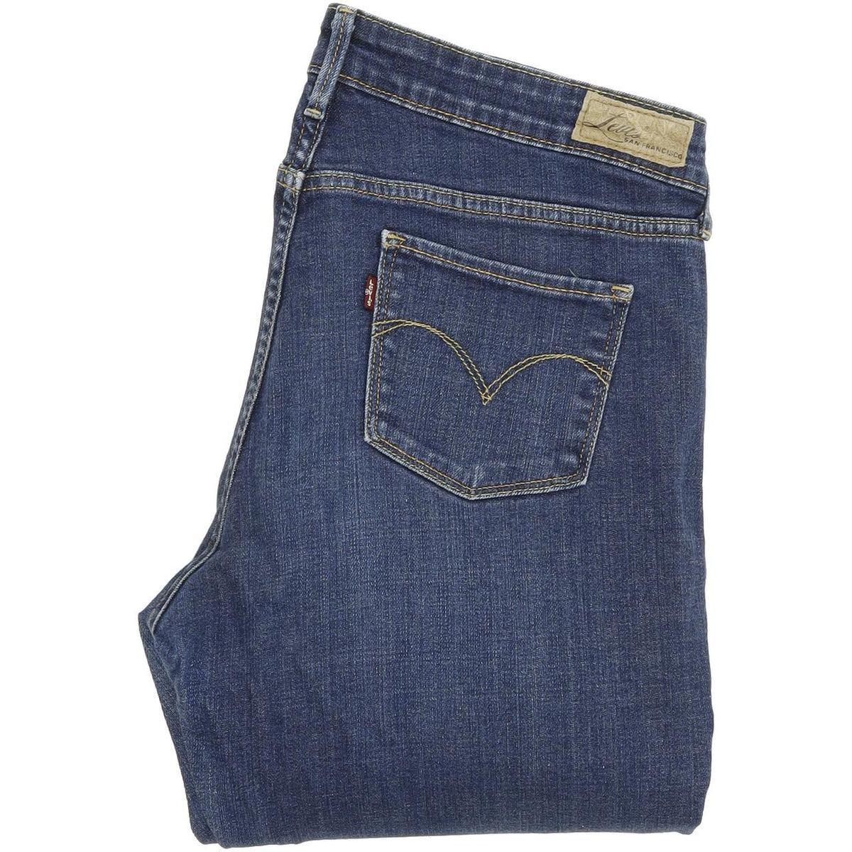 Levi's Slight Curve Women Blue Straight Regular Stretch Jeans W30 L34