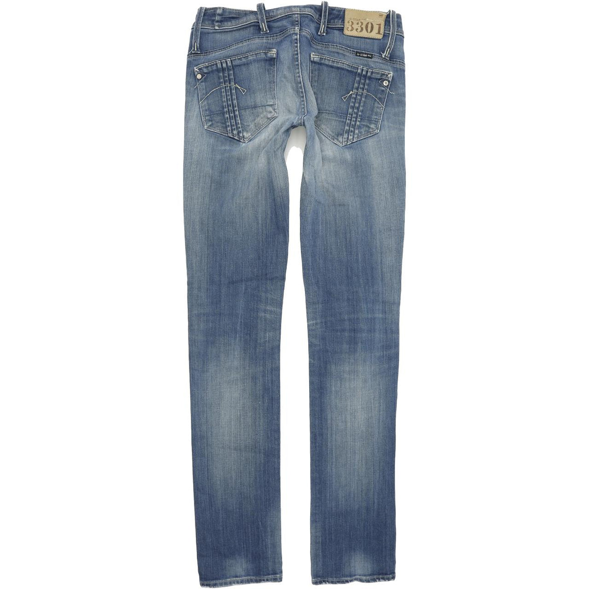 G-Star Elect Women Blue Straight Regular Stretch Jeans W28 L36