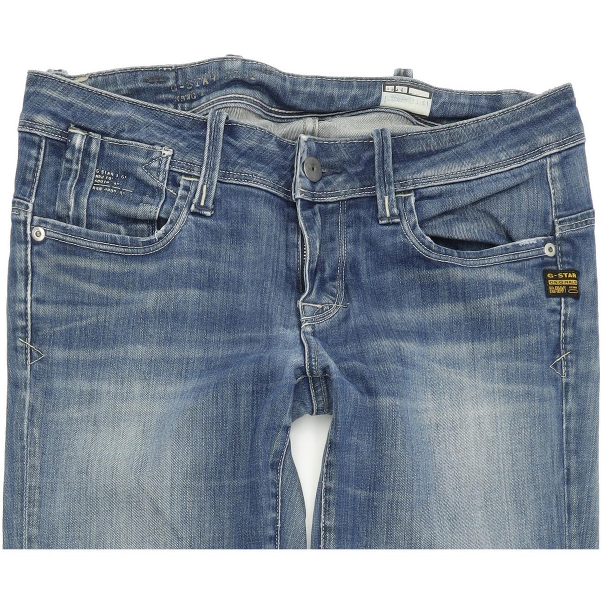 G-Star Elect Women Blue Straight Regular Stretch Jeans W28 L36