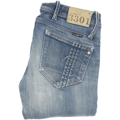 G-Star Elect Women Blue Straight Regular Stretch Jeans W28 L36