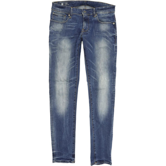 G-Star 3301 Men Blue Skinny Slim Stretch Jeans W30 L32