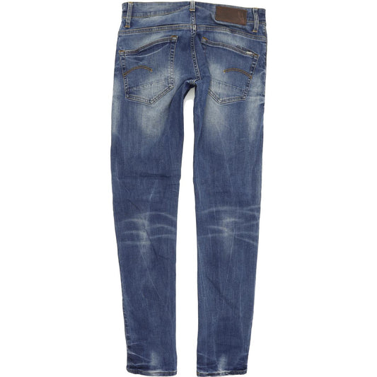 G-Star 3301 Men Blue Skinny Slim Stretch Jeans W30 L32