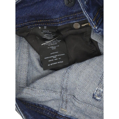 G-Star Midge Saddle Women Blue Straight Regular Stretch Jeans W28 L32