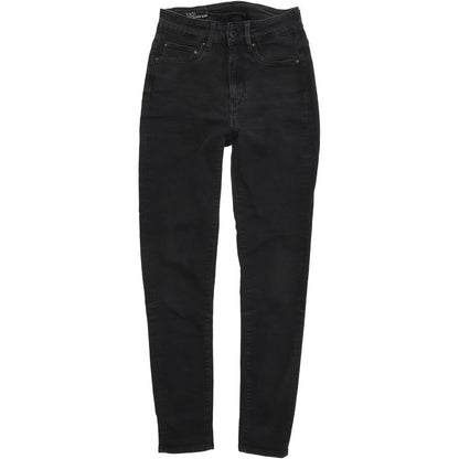 G-Star 3301 Ultra Women Black Skinny Slim Stretch Jeans W25 L28
