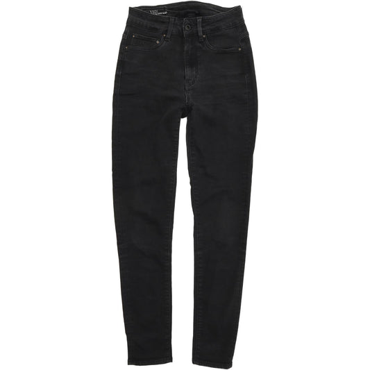 G-Star 3301 Ultra Women Black Skinny Slim Stretch Jeans W25 L28