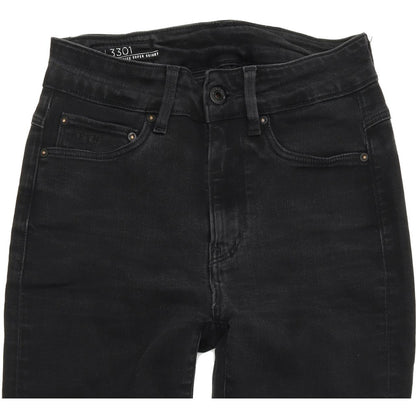 G-Star 3301 Ultra Women Black Skinny Slim Stretch Jeans W25 L28
